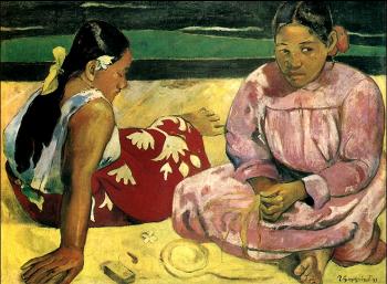 保羅 高更 Tahitian Women on the Beach